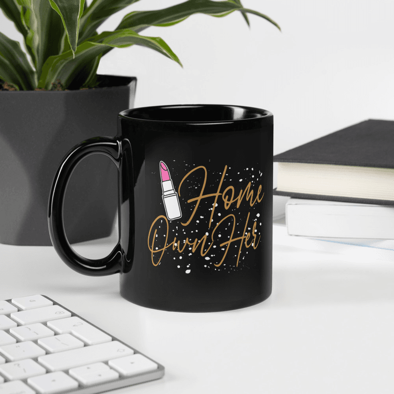 Home OwnHER - Black Glossy Mug